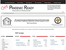 Tablet Screenshot of getpandemicready.com